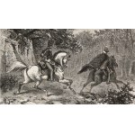 Juliusz KOSSAK (1824-1899), Mohort i Krasicki jadą do monasteru po proroczym śnie Pana Mohorta o śmierci