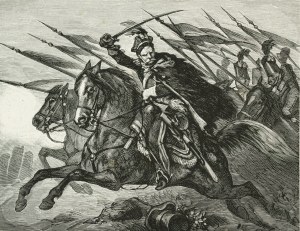 Juliusz KOSSAK (1824-1899), Do ataku! - Pan Mohort osłania odwrót brygady Wielborskiego