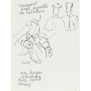 Ludwik MACIĄG (1920-2007), Schizzo dell'uniforme degli ulani