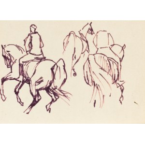 Ludwik MACIĄG (1920-2007), Cavaliere con cavallo