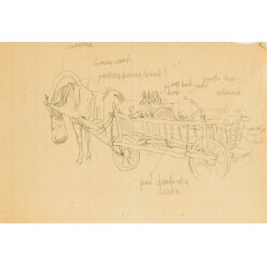 Ludwik MACIĄG (1920-2007), Cavallo con carro