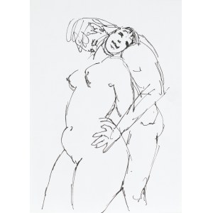 Ludwik MACIĄG (1920-2007), Schizzo di una posizione sessuale IV