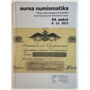 Aukční katalog Aurea Numismatika, sbírka ruských bankovek