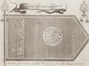 Vincenzo Maria Coronelli (1650 Wenecja - 1718 Wenecja), Turecki sztandar z bitwy pod Corron, 1688