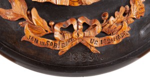 Tondo z królem Janem III Sobieskim w 200-setną rocznicę Odsieczy Wiedeńskiej, 1883