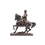 A statue of King John III Sobieski on horseback
