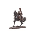 A statue of King John III Sobieski on horseback