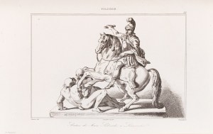 Pomnik króla Jana III Sobieskiego w warszawskich Łazienkach Królewskich, 1840