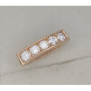 Złoty wisiorek z diamentami naturalnymi Vs. Wycena brutto: 780 $USD