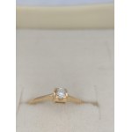 Gold ring with a natural diamond vs. Gross price: $578 USD