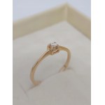 Gold ring with a natural diamond vs. Gross price: $578 USD