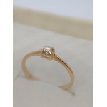 Gold ring with a natural diamond vs. Gross price: $578 USD
