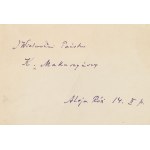 Julian Tuwim (1894–1953), poet — Letter to Kornel Makuszyński. Dated Warsaw, April 10, 1948.