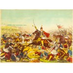 [Jan III Sobieski] - The Battle of Vienna. 1683. No place (United States), no year, no publisher. Chromolithograph, 38 x 51 cm.