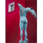 Andrzej Artur Mroczek (b. 1936) — “Ikaria (a sculpture by Igor Mitoraj in front of the Pałac pod Blachą in Warsaw).”