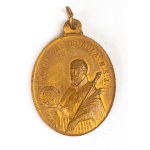 [Saint Andrew Bobola, patron saint of Poland] - A medallion commemorating the beatification of two Jesuit martyrs: Andrew Bobola and John de Brito. After 1853.