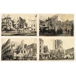 [Warsaw]. A set of 13 German propaganda postcards. No place (Warsaw?), no date (1939).