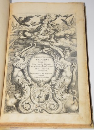 JONSTON Jan - Theatrum universale de avibus.... Frankfurt nad Menem, 1756. 62 miedzioryty.