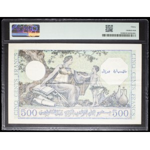 500 francs, “green” type, October 7, 1943.