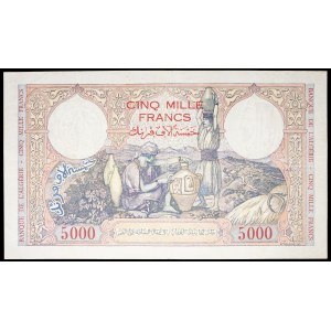 5,000 francs, “pink” type, January 27, 1942.
