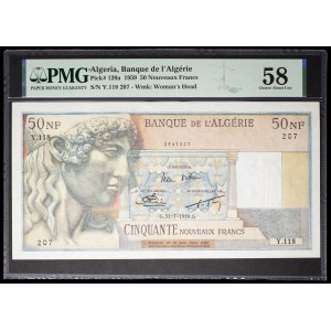 50 new francs, “Apollon” type, July 31, 1959.