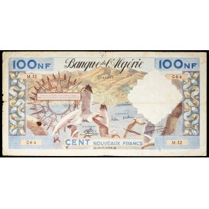 100 nouveaux francs type “mouettes” 31-7-1959.