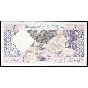 5 dinars, “vultures” type, January 1, 1964.