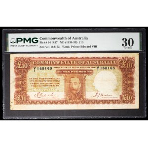George V, 10-pound “agriculture” type, undated (1934–1939).