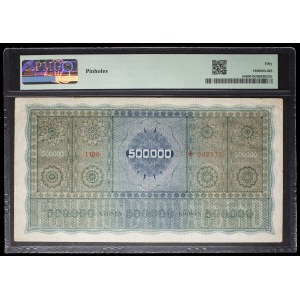 500 000 kronen type “violet et vert” 20 septembre 1922.