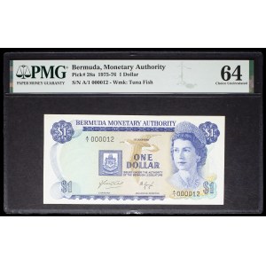 Elizabeth II, 1-dollar coin, “sailing ships” design, modified July 1, 1975.