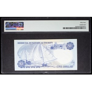 Elizabeth II, 1-dollar coin, “sailing ships” design, modified July 1, 1975.