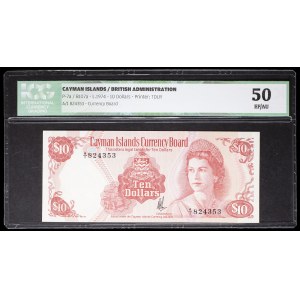 Elizabeth II, 1974 “treasure chest” 10-dollar bill.