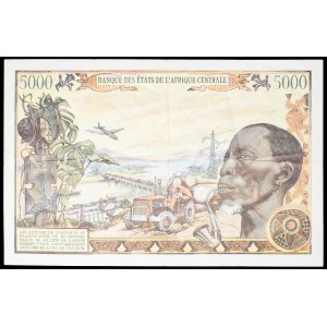 5,000 francs, “Customs Union” type, January 1, 1980.
