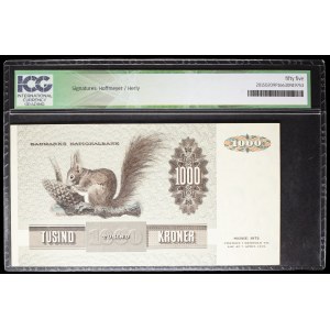 1.000 Kronen, Typ „Thomasine Heiberg“, 1992.