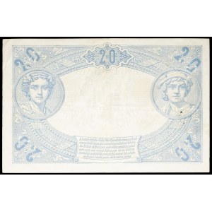 20-franc “black” stamp, September 20, 1904.
