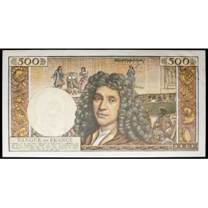 500 new francs, “Molière” type, January 2, 1964.