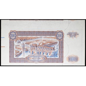 Projet de 100 francs type “Molière” non adopté (FRONT-BACK PROOF) ND (1967).