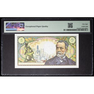5-franc “Louis Pasteur” stamp, November 4, 1966.
