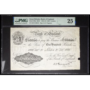 100-pound “black” note—Bank of England, February 20, 1936.