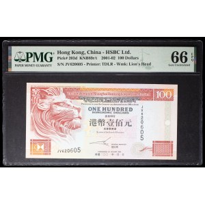 $100 bill, Series 3 “HSBC Main Building,” January 1, 2001.