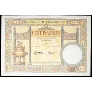 100 piastres, “Dupleix” type, ND (1936–1939).