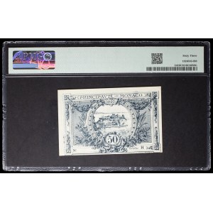50 centimes type “bleu” non émis (Remainder) 1920.