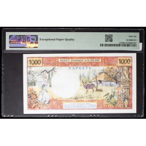 1,000 francs, “Young Tahitian” design (modified) – Overseas Issuing Institute, no date (1985–1986).