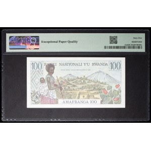 100-Franken-Banknote vom Typ „Zebras“ vom 1. Januar 1978.