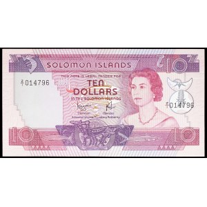 Élisabeth (Elizabeth) II, 10 dollars type “tisserand” ND (1977).
