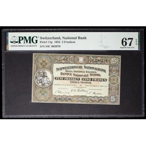 5 francs type “Guillaume Tell” 28 mars 1952.