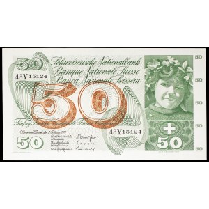 50 francs type “jeune fille à la couronne de fleurs” modifié 7 février 1974.