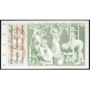 50 francs type “jeune fille à la couronne de fleurs” modifié 7 février 1974.