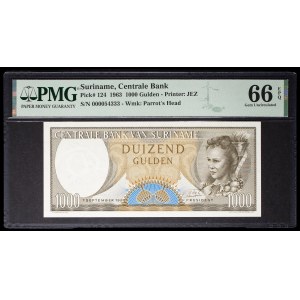 1000 gulden type “jeune indigène” modifié 1er septembre 1963.