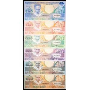 Lot (6) - 5 à 500 gulden, série “Anton de Kom” 1er juillet 1986 au 9 janvier 1988.